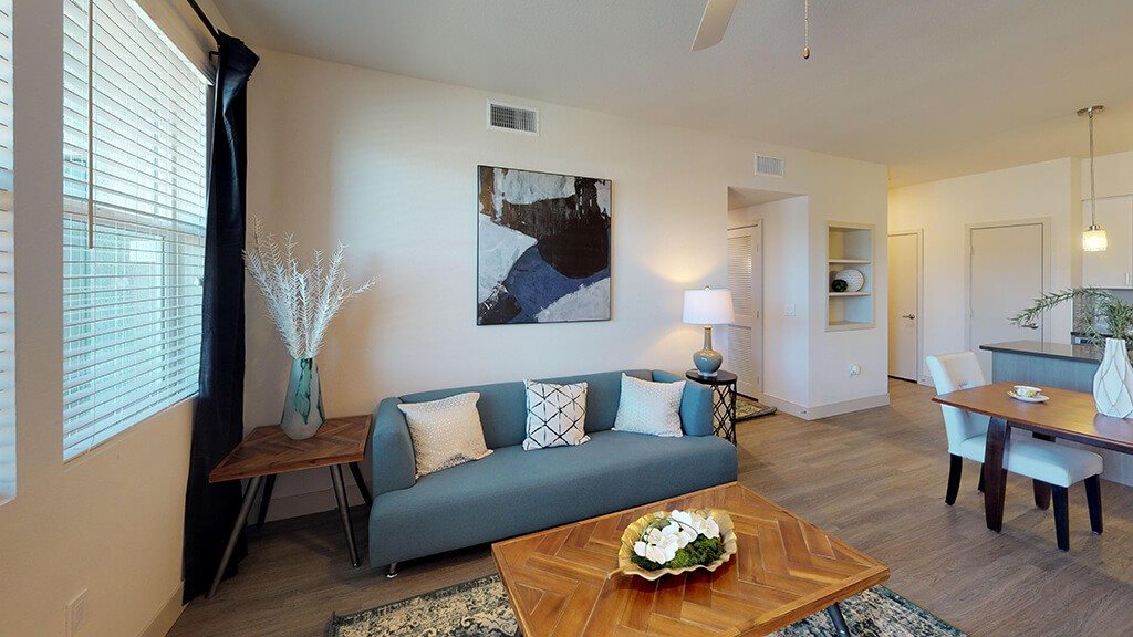 Living room at The Braydon Apartments in Napa CA